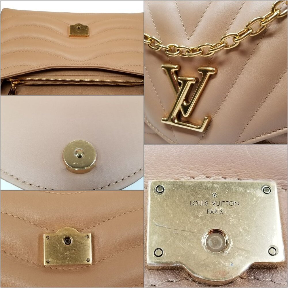 Louis Vuitton New Wave Chain Bag MM Noisette Hazelnut Brown Leather Crossbody - Picture 13 of 16